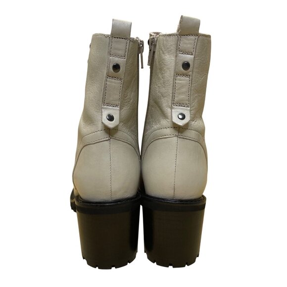 Seychelles Women’s Irresitible Off White Leather Side Zip Up Ankle Boots Sz 7.5 - Picture 5 of 12